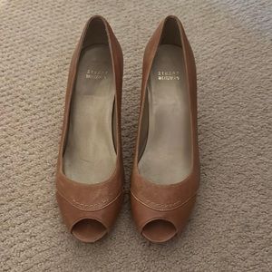 Stewart Weitzman peep toe heels